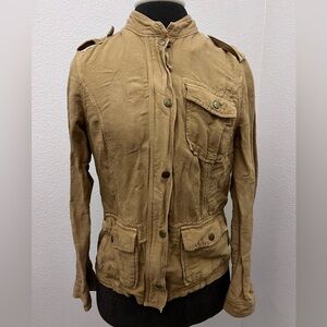 Lucky Brand Utility Jacket Tan Chestnut Size XS